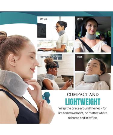 Painkil Neck Brace Soft Cervical Collar Neck Brace for Neck Pain and Support Neck Brace for Sleeping Neck Traction Device Neck Brace for Neck Pain and Support for Women (Dark Blue) - Buy Online on GoSupps.com