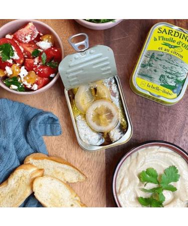 La Belle-iloise - Sardines huile d olive et citron - 115 g - 4 6 sardines - Buy Online on GoSupps.com