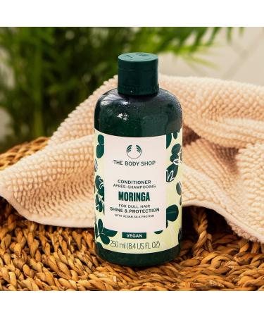 T he Body-Shop Moringa Shine & Protection Conditioner 250ml Nourishing Floral Conditioner for Dull Hair Adds Shine & Strength - Buy Online on GoSupps.com