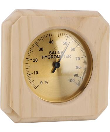 Buy Reliable Wooden Sauna Thermometer Hygrometer | 5% Accuracy | Real-Time Monitoring for Indoor Use - Buy Online on GoSupps.com