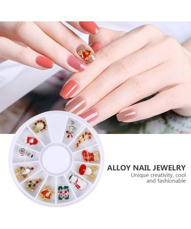 2 Boxes Christmas Alloy Manicure Diy Manicure Decals Christmas Nail Decor Nail Art Supply Christmas Nail Slices Crystal Decorations Nail Art Charms Rhinestone 3d Beading Patch - Buy Online on GoSupps.com