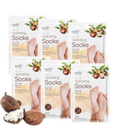 New Epielle Hydrating Foot Masks (Socks 6pk) for Cracked feet, Dry Heels, Toes and Callus - Shea Butter + Jojoba Oil + Vitamin E moisturize feet & Soften cuticles, STOCKING STUFFERS - Buy Online on GoSupps.com