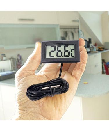 Sporway Digital 4-Part Aquarium Thermometer - Mini Waterproof Probe with 5m Temperature Sensor for Accurate Aquarium Monitoring - Buy Online on GoSupps.com