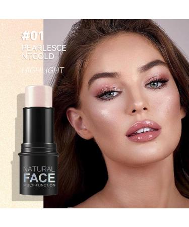 Blush Stick 3 PCS Contour Stick Waterproof Long Lasting Highlighter Makeup Stick Lightweight Multi-use Cream Contour Buildable Face Makeup Kit for Cheeks Lips - Buy Online on GoSupps.com