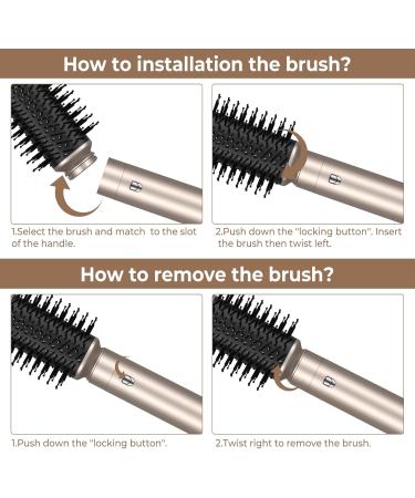 Airstyler 6 in 1 - Ukliss Fhnbrush Hair Dryer & Curler | Volume Smooth & Curl for Gorgeous Hair - Buy Online on GoSupps.com