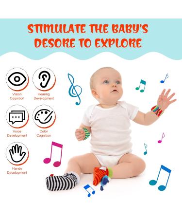 TagarMuser Racial Socks for Babies | 4-Pack 0-6 Months | Unique Baby Gifts & Rattle Toys - Buy Online on GoSupps.com
