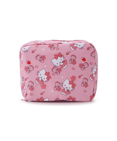 Cute Cartoon Sanitary Napkin Storage Bag Kitty Style Portable Sanitary Pads Pouches with Ribbon for Teen Girls Women (MJ-Kitty)