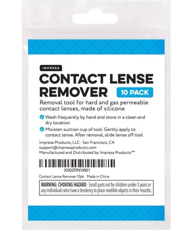 10 Pack Hard Contact Lens Remover Tool for RGP Lenses - Suction Cup Plunger for Easy Eye Contact Removal - Buy Online on GoSupps.com