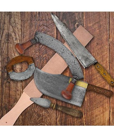 Angoily Leather Strap Razor Sharpener Whetstone - Premium Wooden Sharpening Board for Straight Razors | International Shipping Available - Buy Online on GoSupps.com