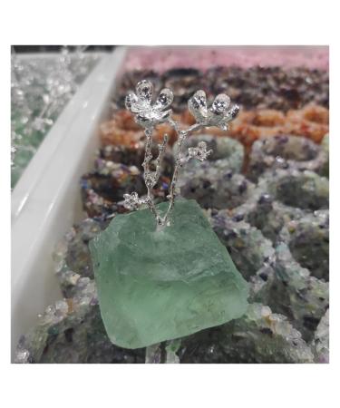 Natural Crystal Rough 1pcs Natural Green Fluorite Quartz Crystal Cluser Rough Quartz Point Stone Specimen Orange Stones Stone Mineral Specimen