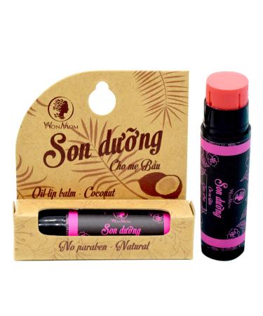 Organic Lip Balm with Cordyceps (Color: Pink Orange Red) (Pink)