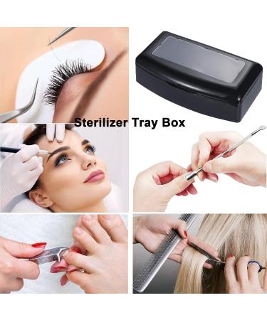 Plastic Nail Art Tool Sterilizer Tray - Clean & Sterilize Tweezers, Salon & Spa Equipment in Black - LXIANGN - Buy Online on GoSupps.com