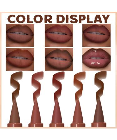 Sitovely 5PCS Matte Lip Pencil Set Matte Gradient Lip Liner Gradient Lip Pencil and Lipstick Natural Lip Pencil Smooth Lip Pencil Non-Stick Lip Makeup - Buy Online on GoSupps.com