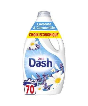 Ariel Dash 2-in-1 Liquid Detergent 70 Washes Lavender and Chamomile with a Touch of Lenor Freshness Ultra Cleaning Techno