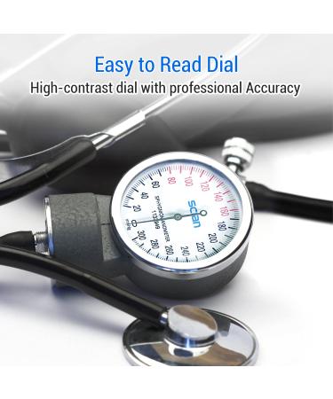 Scian Manual Arm Blood Pressure Cuff & Stethoscope Kit | Aneroid Sphygmomanometer for Medical Professionals | Includes Carrying Bag | Ideal for Nurses, Doctors, and Seniors - Buy Online on GoSupps.com