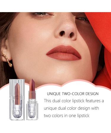  Xinhuju Matte lipstick for women matte lip gloss Our matte lipstick is perfect for your busy lifestyle a multifunctional lip tint | Dual color lipstick p - Buy Online on GoSupps.com
