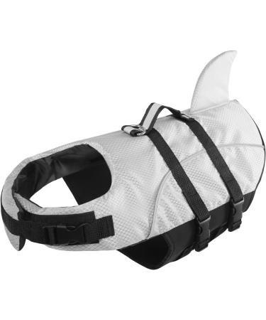 Queenmore Dogs Wowers - RipStop Dog Life Jacket | Knuffelwuff Wallpasting for Medium & Large Dogs - Safe Kayaking & Swimming (Gray) - Buy Online on GoSupps.com