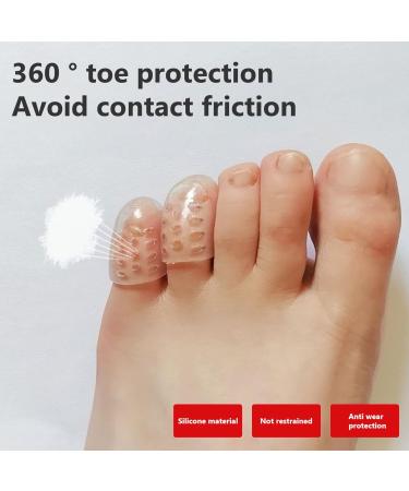 Toe Protector Silicone Toe Caps - 10PCS Anti-Friction Sleeve Covers for Pain Relief from Corns & Blisters - Buy Online on GoSupps.com