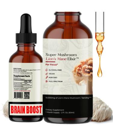 Auri Focus Gummies & Brain Boost Elixir Bundle - Super Mushroom Focus Gummies & Lion s Mane Liquid Elixir - Cognitive Function & Mental Clarity Supplement - 60 Gummies and 60ml Elixir - Buy Online on GoSupps.com
