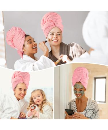 Large Microfiber Hair Towel for Women - Ultra-Soft & Highly Absorbent Hair Wrap for Fast Drying - Ideal for Curly, Long & Thick Hair - Elastic Strap Included - Buy Online on GoSupps.com