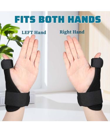 Thumb Spica Splint - Lightweight Breathable Wrist Support Brace for Pain Relief | Carpal Tunnel Arthritis & Tendonitis - Both Hands - Buy Online on GoSupps.com