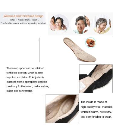 FZYUAN Women's Winter Diabetic Shoes - Adjustable Extra Wide Sneakers for Swollen Feet & Diabetes - Non-Slip Black 7 - Buy Online on GoSupps.com