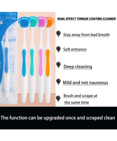 Premium 4-Part Metal Tongue Scraper Set - Eliminate Bad Breath & Refresh Your Mouth - Best Tongue Cleaner for All - Buy Online on GoSupps.com