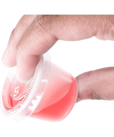 Mini Clear Plastic Cups with Lids (1 oz, 125 Pack) for Jello Shots, Sauces, Dips - Disposable and Ideal for Restaurants and Parties - Buy Online on GoSupps.com
