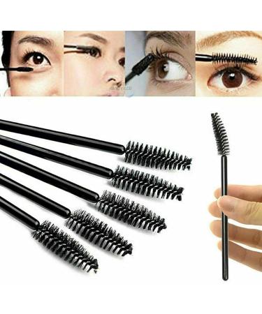 100 Mascara Wands Bulk Disposable Eyelash Eye Brow Brushes Applicator Spoolie Applicator Lash Extensions Makeup Tool Set (RED) - Buy Online on GoSupps.com