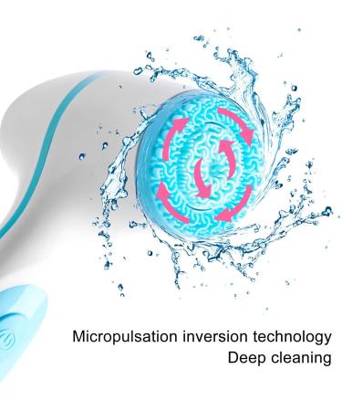 Skin Friendly Face Electric Cleaner Vibration Facial Cleanser with 3 Brush Heads Rechargeable Waterproof Multi Effect Skin Care for Exfoliating Massaging and Deep Cleansing - Buy Online on GoSupps.com