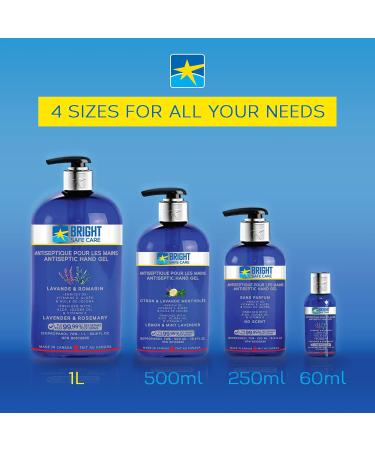 BRIGHT SAFE CARE - Hand Sanitizer with Moisturizers Aloe Ver Jojoba Oil and Vitamin E - Made in Canada - 1L (Unscented) - Buy Online on GoSupps.com
