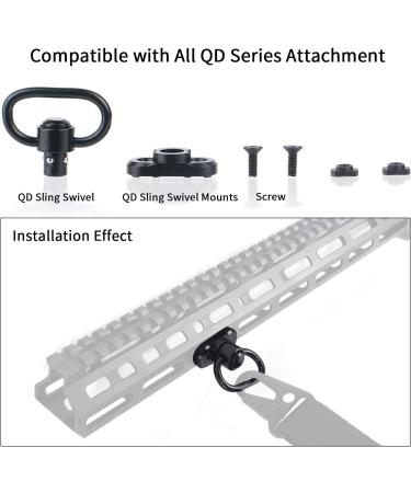 Toopmount M-LOK QD Swivel Adapter - 1.33 Rotatable Locking Loop Base for Tactical Picatinny Rail - 2-Pack | International Shipping Available - Buy Online on GoSupps.com