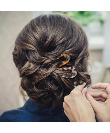 CCHAMP 3x Large U shaped hair pin clip hairpin for gripping bun french style 2 prongs fork sticks hair bun grip pin chignon holder clip for women girls hairstyle accessories - Buy Online on GoSupps.com