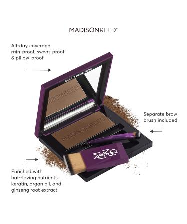 Madison Reed Terra Medium Brown Root Touch Up + Brow Filler - 0.13 oz - Instant Gray Coverage - Temporary Concealing Powder - Buy Online on GoSupps.com