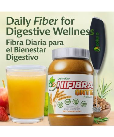 BE Fibra Premium Daily Fiber Supplement 10.5oz Drink Mix Rich in Antioxidants & Vitamins A B12 C & D Supports Digestive Health & Detox Plant-Based Vegan Non-GMO Includes Drink Mixer by BexpertsUSA - Buy Online on GoSupps.com