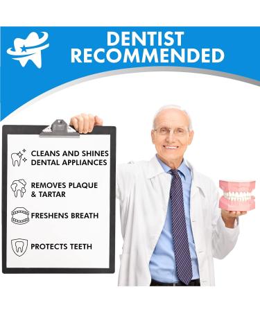 Retainer Cleaner Tablets - 120 Tablets, 4 Months Supply - Dentasheen for Fresh, Stain-Free Retainer, Aligner, Gum Shield, Mouth Guard, Denture Cleaning - Buy Online on GoSupps.com