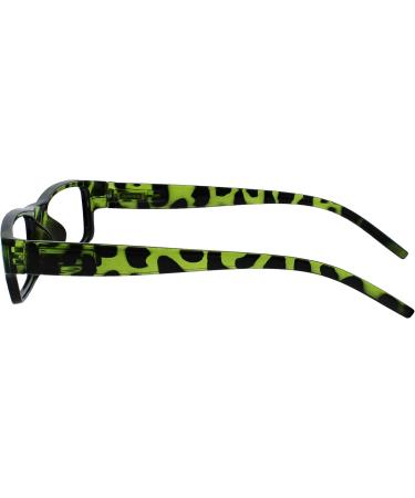 Green Tortoiseshell Lightweight Reading Glasses +1.50 Magnification | Men Women | R32-6 - Buy Online on GoSupps.com