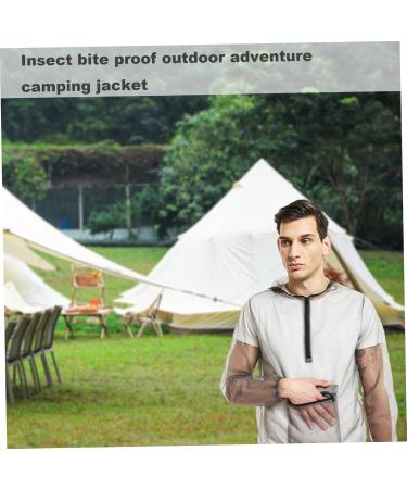 Moskito Jacket with Bonnet | Breathable Mesh Midge Jacket for Men & Women - Perfect for Fishing Hiking & Camping - XL Size Protects Against Insects - Buy Online on GoSupps.com