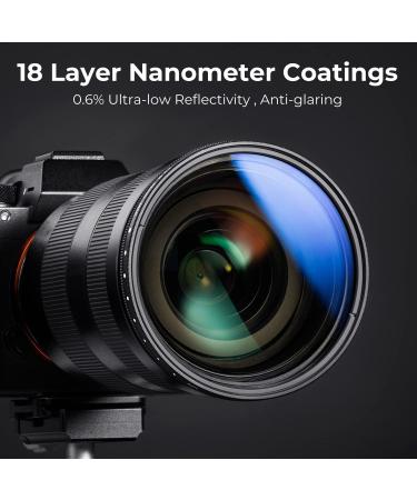 K&F Concept 82mm Variable ND2-400 ND Lens Filter | Adjustable Neutral Density Filter 1-9 Stops | 18 Multi-Coated | TPU Filter Cap - K Series - Buy Online on GoSupps.com