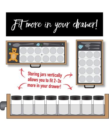 InDrawer AllSpice Rack (24 Jars + Labels) - Organize Your Spices Efficiently - Buy Online on GoSupps.com