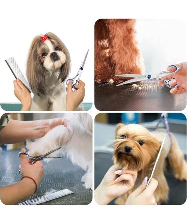 WUWYOUWL Pet Grooming Scissors for Dogs & Cats | 6-Inch Hair Cutting & Ear Cleaning Accessories - Buy Online on GoSupps.com