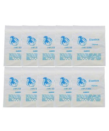 Dental Orthodontic Elastics Rubber Latex Bands Ties Braces 5.0oz Zoo Pack 10Packs 1000Pcs (Chipmunk 1/8" 5.0oz) Chipmunk 1/8" 5.0 Ounce