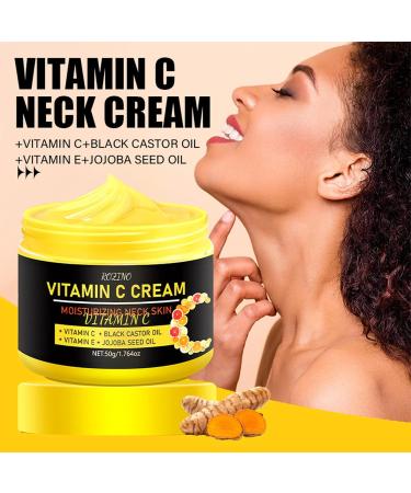 Vitamin C Moisturizer for Face and Neck Anti-Aging Firming Cream Skin Hydration Firming Cream for D collet and Double Chin Reduce Double Chin  - Buy Online on GoSupps.com