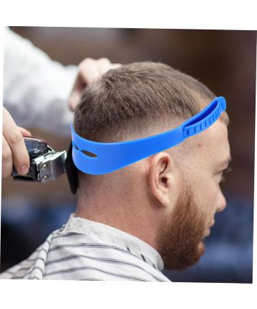 WOFASHPURET Diy Adjustable Silicon Headbands for Men Mens Headband Neckline Shaving Trimming Template Haircut Fading Guide Silicone Hair Trimming Guide Man Scissors Portable Silica Gel 68x4.4cm Blue - Buy Online on GoSupps.com
