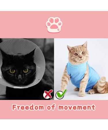 3Pcs Cat Recovery Suit | Abdominal Wound & Skin Disease Care Onesie | Anti-Licking, Large Size, Classic Pattern - Buy Online on GoSupps.com