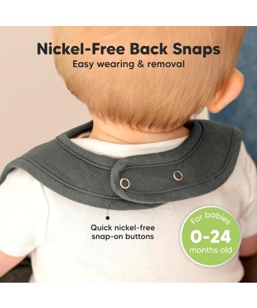 8-Pack Organic Baby Bibs for Boys & Girls - Dool Libbon | Eco-Friendly Stylish Baby Bibs for Mealtime - Buy Online on GoSupps.com