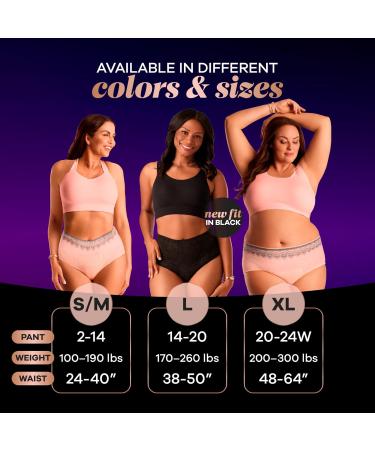 Always Discreet Boutique Women's Incontinence & Postpartum Underwear - Maximum Protection S/M Rosy 48 Count | International Shipping Available - Buy Online on GoSupps.com