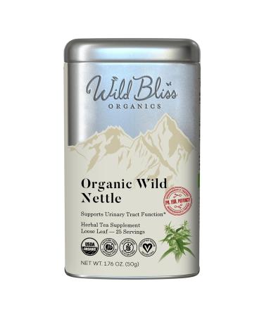 Organic Wild Stinging Nettle Leaf Tea - Caffeine Free Loose Leaf Herbal Supplement - 1.76 Oz - 25 Servings Loose Leaf 25 Count (Pack of 1)