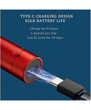 Rechargeable USB Eyebrow & Nose Hair Trimmer Kit - Portable Electric Hair Clipper for Face & Chin Grooming - Buy Online on GoSupps.com