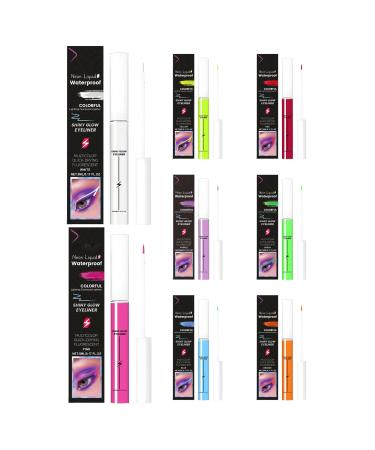 Generisch Eyeliner - 8 luminous makeup colors - High-performance waterproof eyeliner - For outdoor events work nights out weddings travel parties everyday wear home women